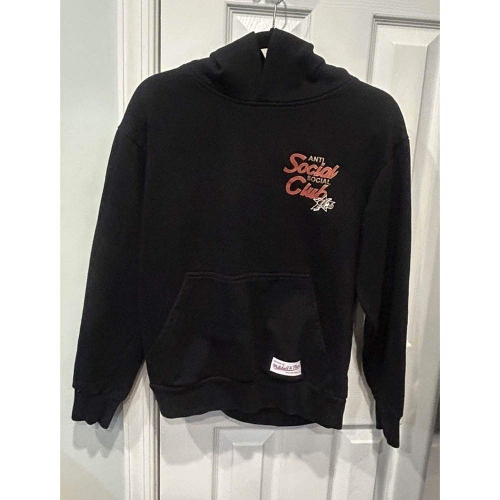 Anti Social Social Club Philadelphia 76ers Black NBA Basketball Hoodie